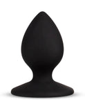 Temptasia Slut Silicone Butt Plug, Black-ANAL TOYS, NEW!, SEX TOYS-Male Stockroom