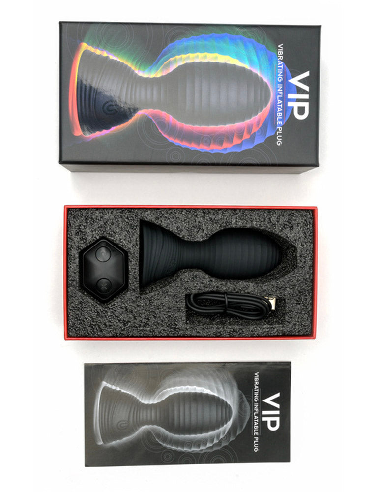 VIP Vibrating Inflatable Remote Control Butt Plug Male Stockroom VIP Vibrating Inflatable Remote Control Butt Plug Male Stockroom